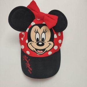 Minnie Mouse Disney Parks Toddler Hat w/Bow & Ears